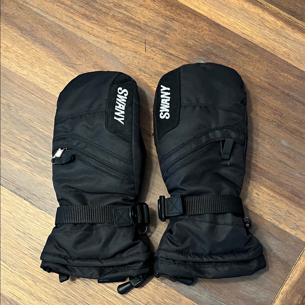 Swany Women's Black Mittens